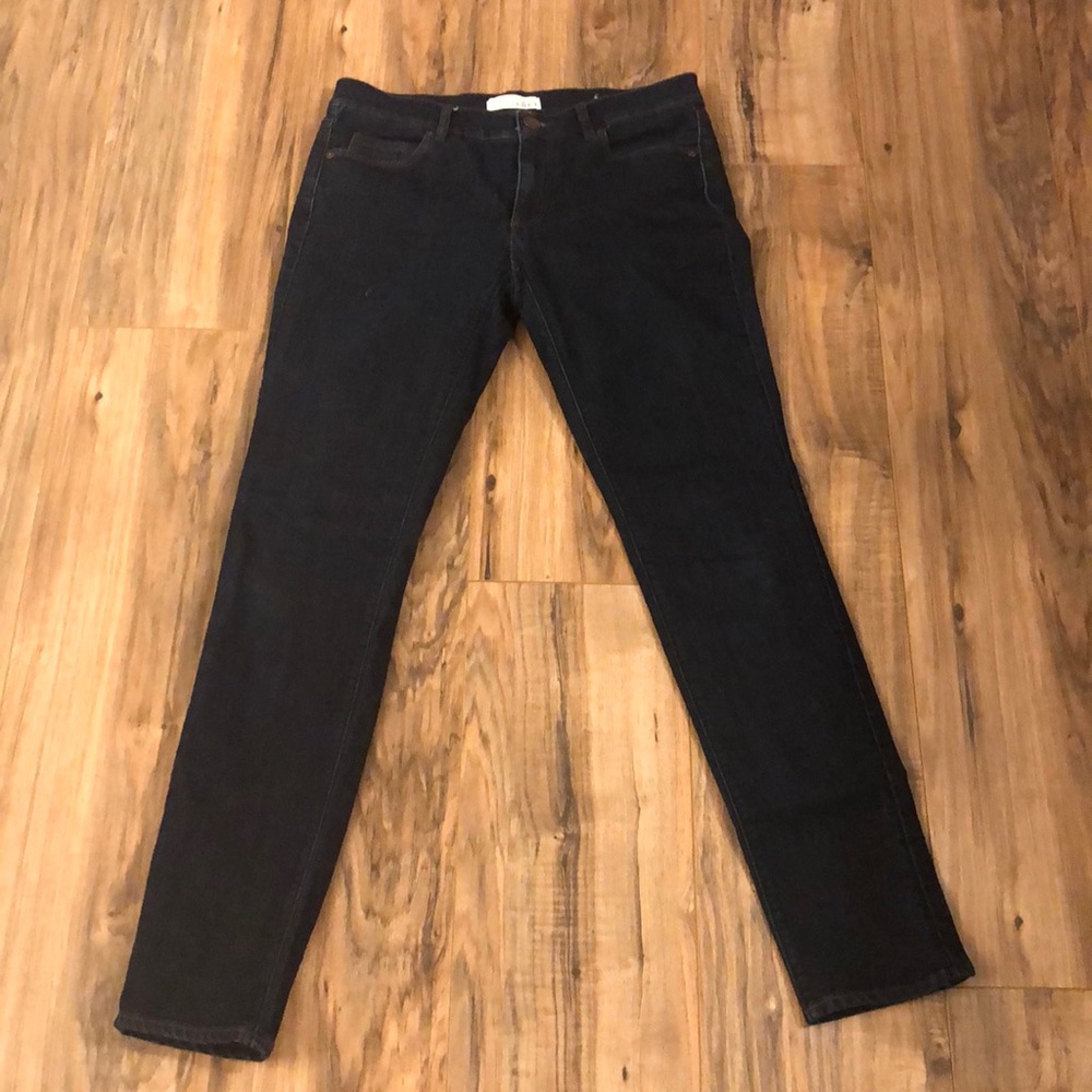 Ann Taylor Loft dark denim skinny jeans size 2